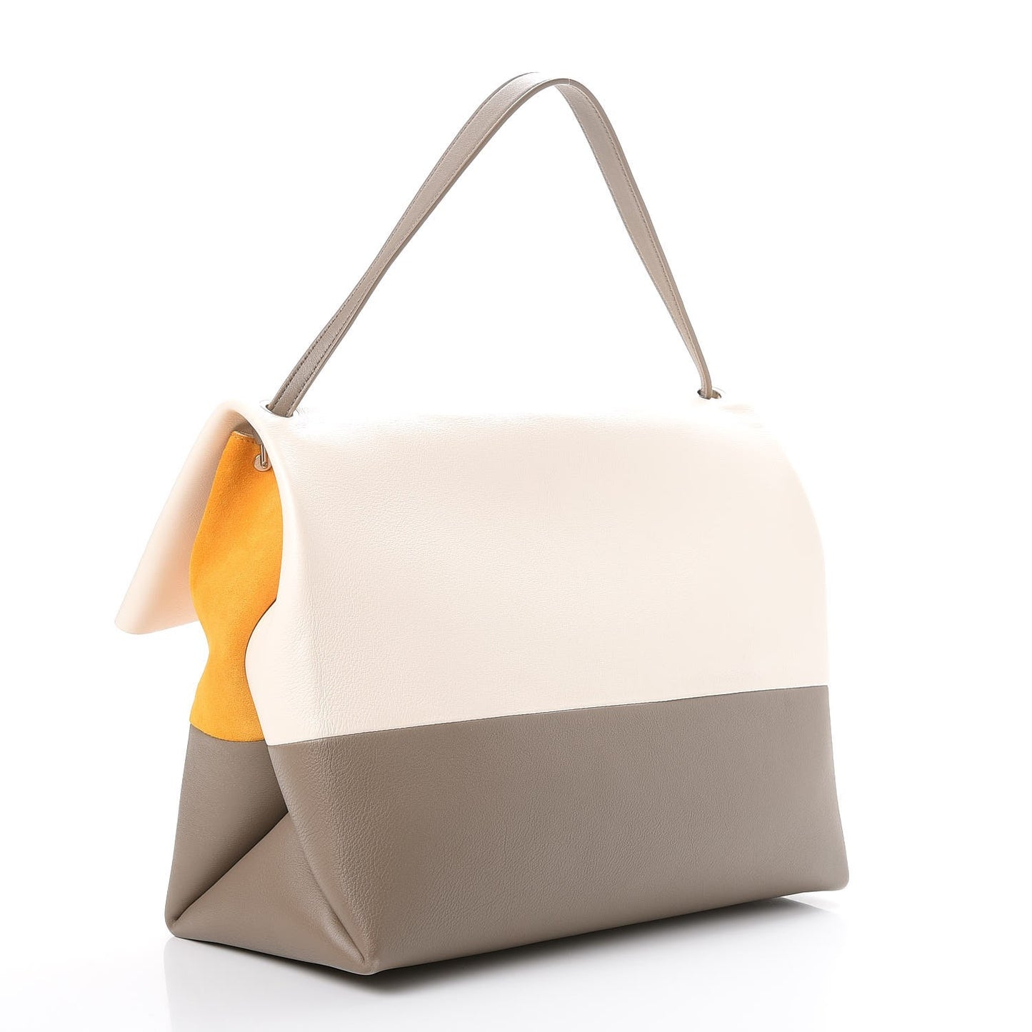 Calfskin All Soft Shoulder Bag Cream