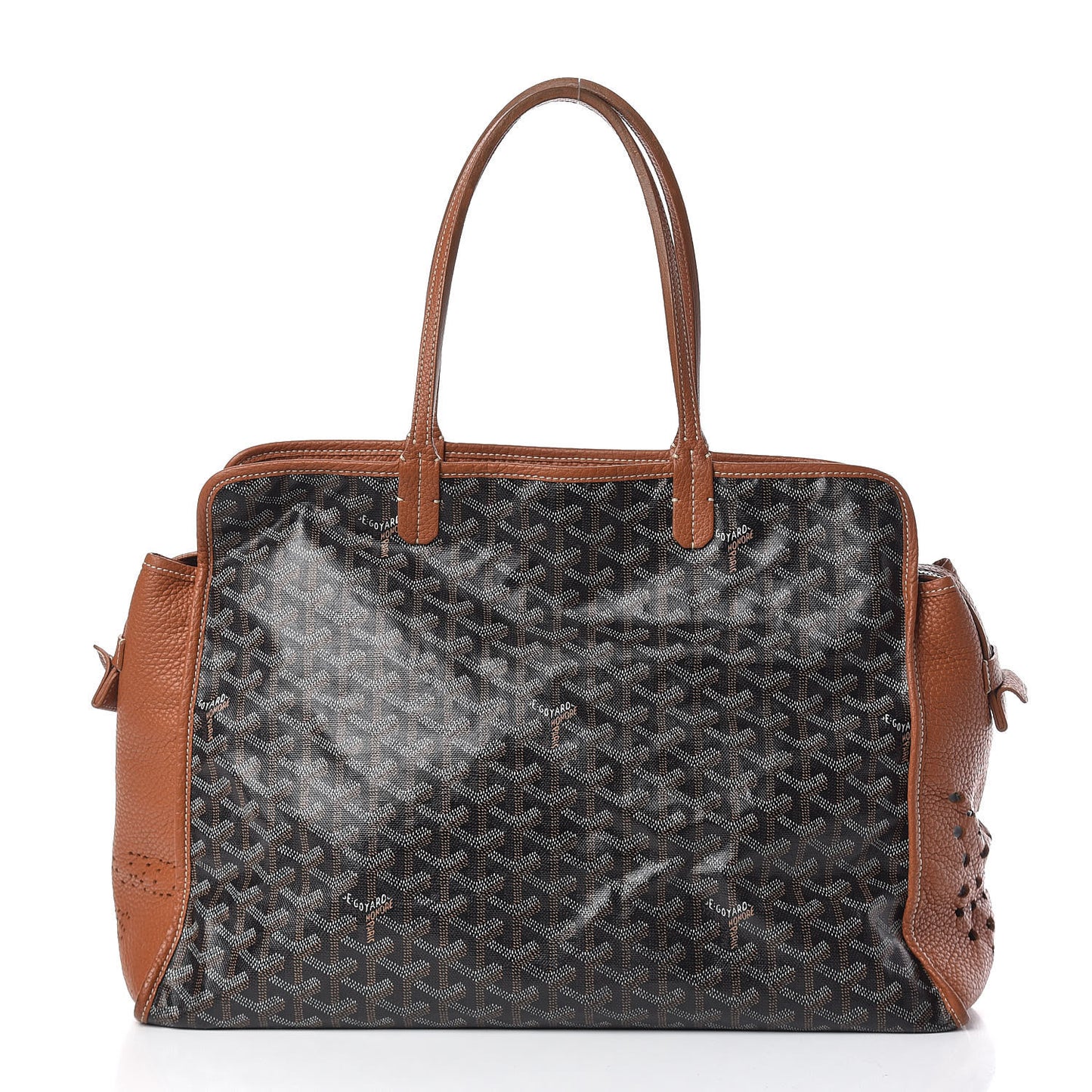 Goyardine Sac Hardy Pet Carrier PM Black Gold