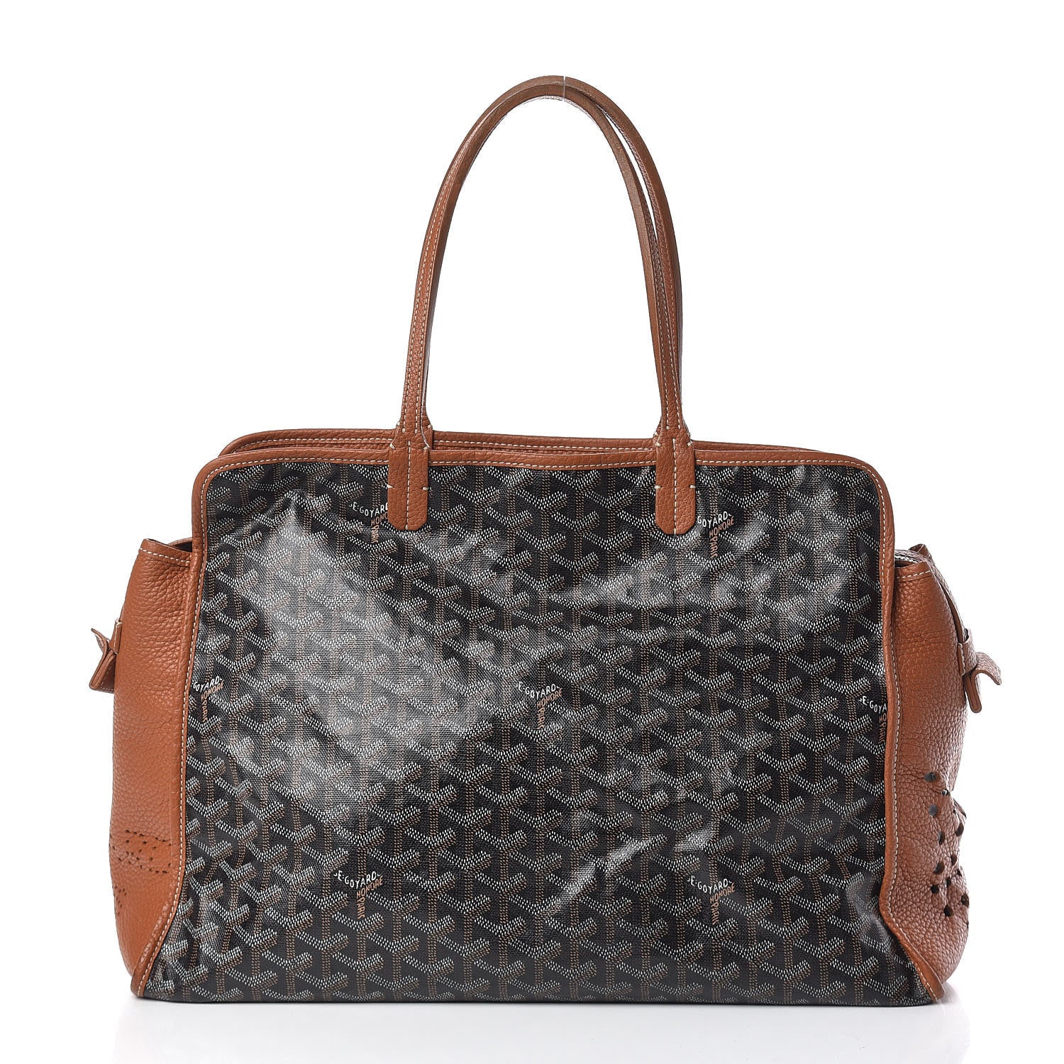 Goyard Goyardine Sac Hardy Pet Carrier PM Black Gold 3 of 15
