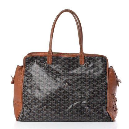Goyard Goyardine Sac Hardy Pet Carrier PM Black Gold 3 of 15