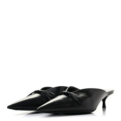 Balenciaga Goatskin Pointed Toe Knife Mules 38 Black 3 of 8