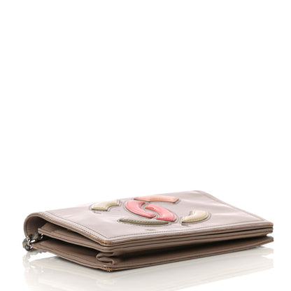 Chanel Vinyl Lipstick Wallet On Chain WOC Beige 4 of 14