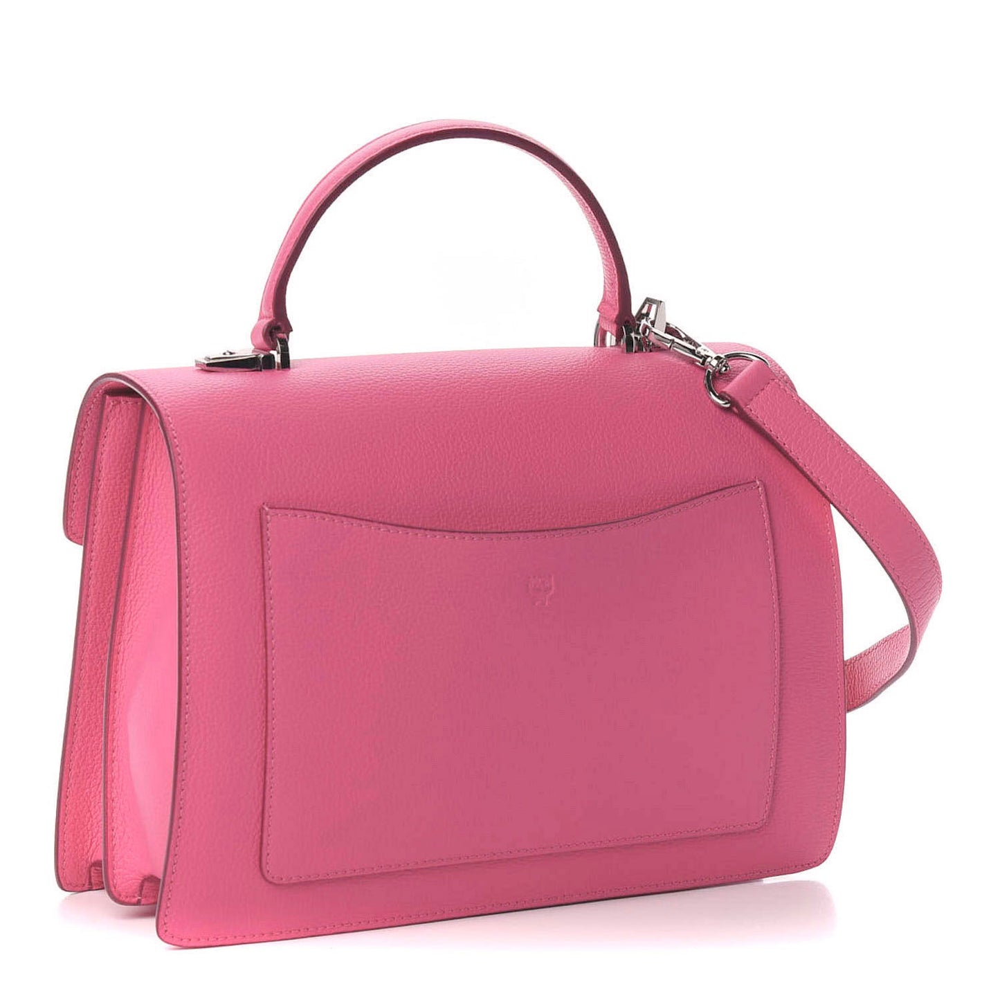 Grained Calfskin Medium Patricia Park Avenue Satchel Sugar Pink
