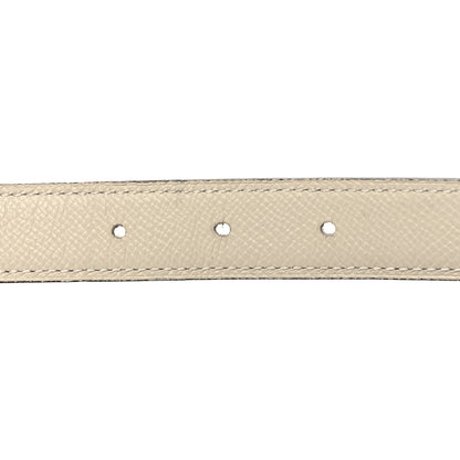 Hermes Epsom Swift 24mm Belt 90 36 White Rouge Grenat 3 of 5
