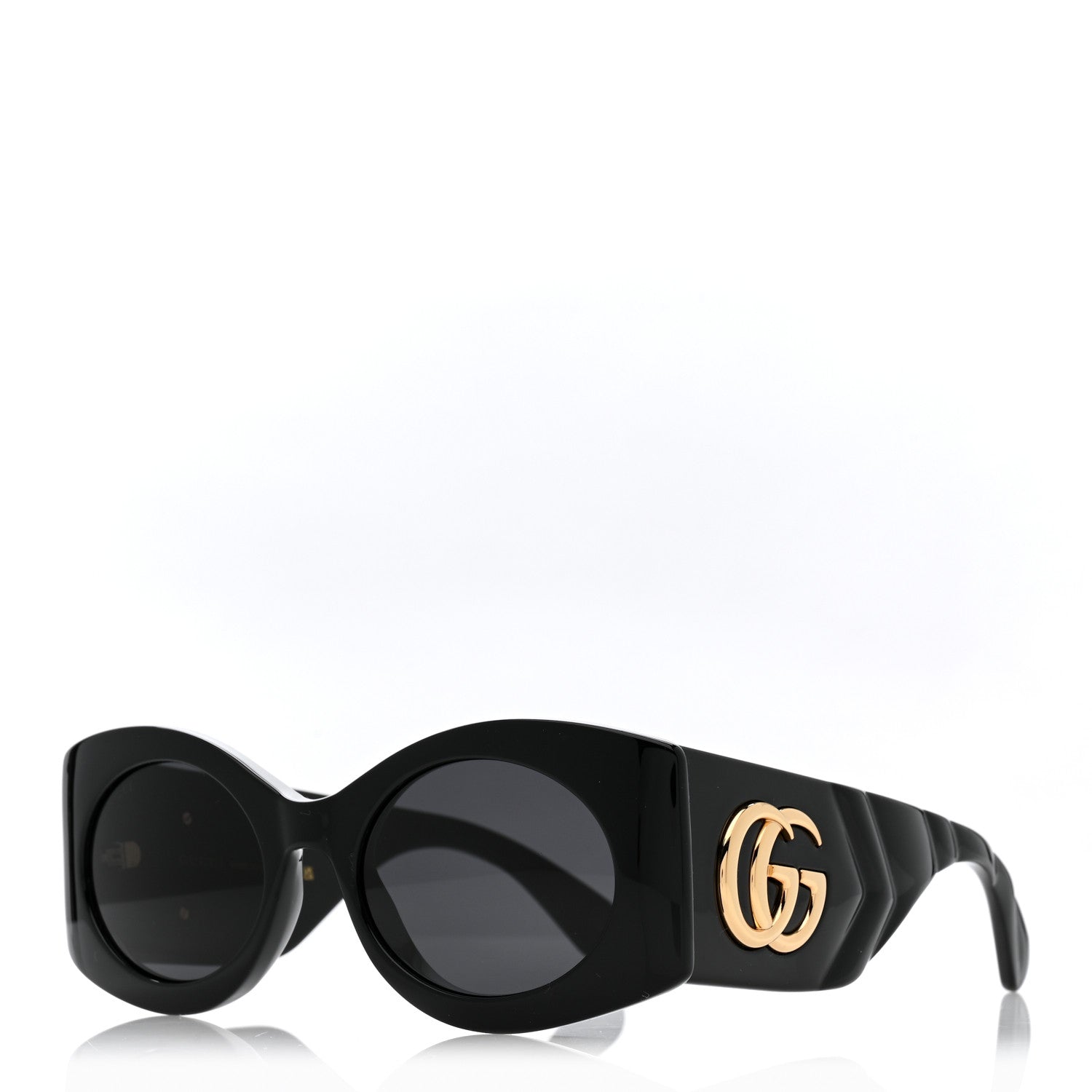 Gucci Acetate Frame GG Marmont Logo Sunglasses GG0810S Black 1 of 8