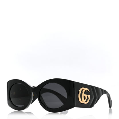 Gucci Acetate Frame GG Marmont Logo Sunglasses GG0810S Black 1 of 8