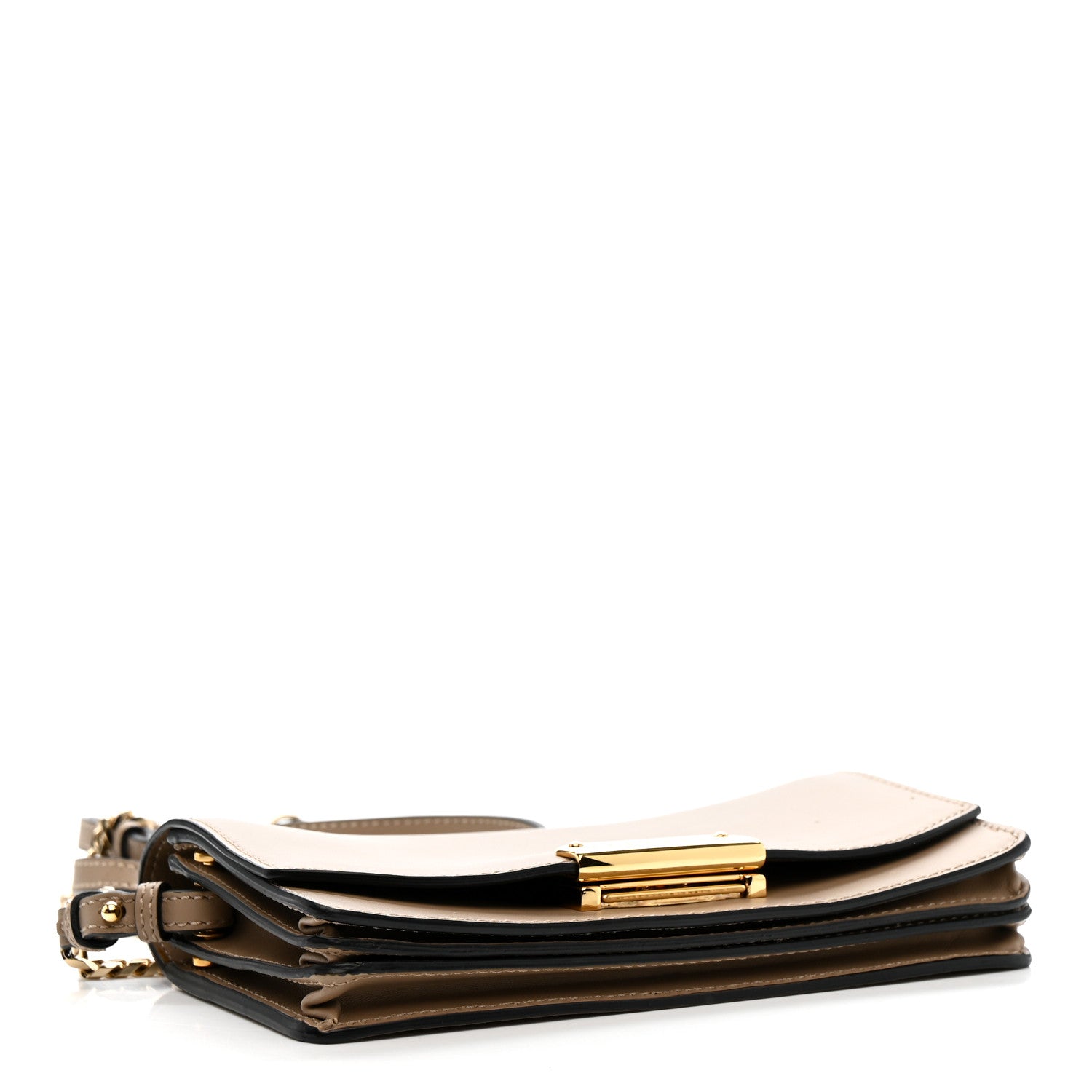 Burberry Calfskin Small Madison Chain Clutch Rose Beige 4 of 14