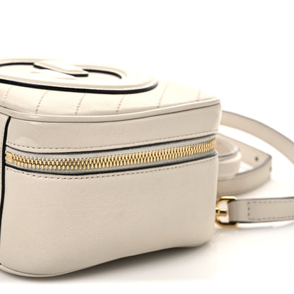 Gucci Sakai Be Green Calfskin Diagonal Stitched Blondie Top Handle Bag Mystic White 10 of 10