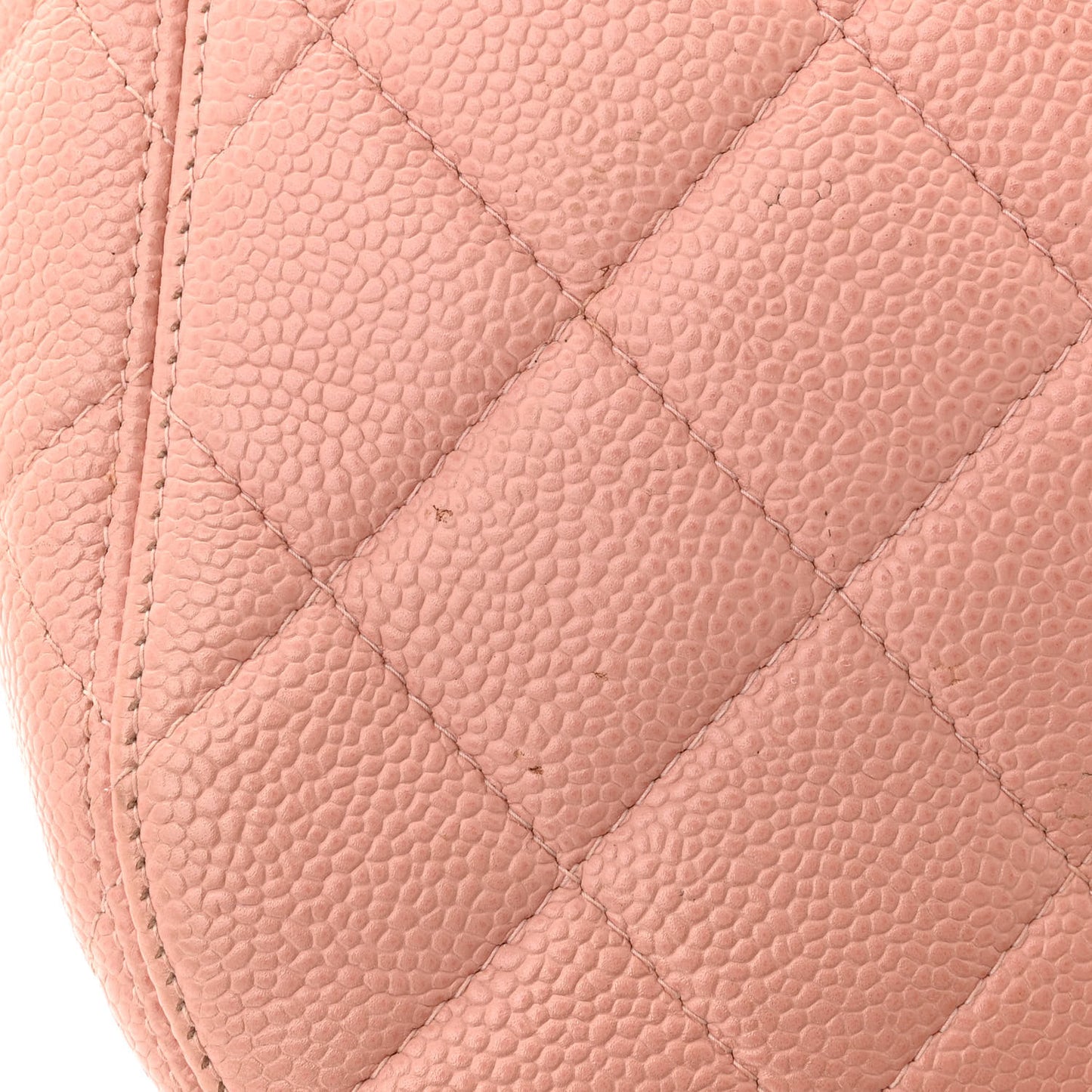 Caviar Quilted Flap Pink