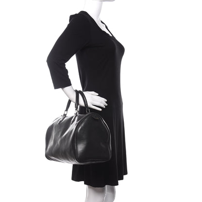 Louis Vuitton Epi Speedy 30 Black 2 of 23