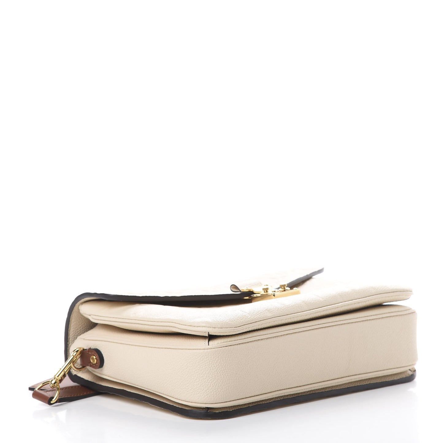 Empreinte Braided Pochette Metis Creme Beige Caramel