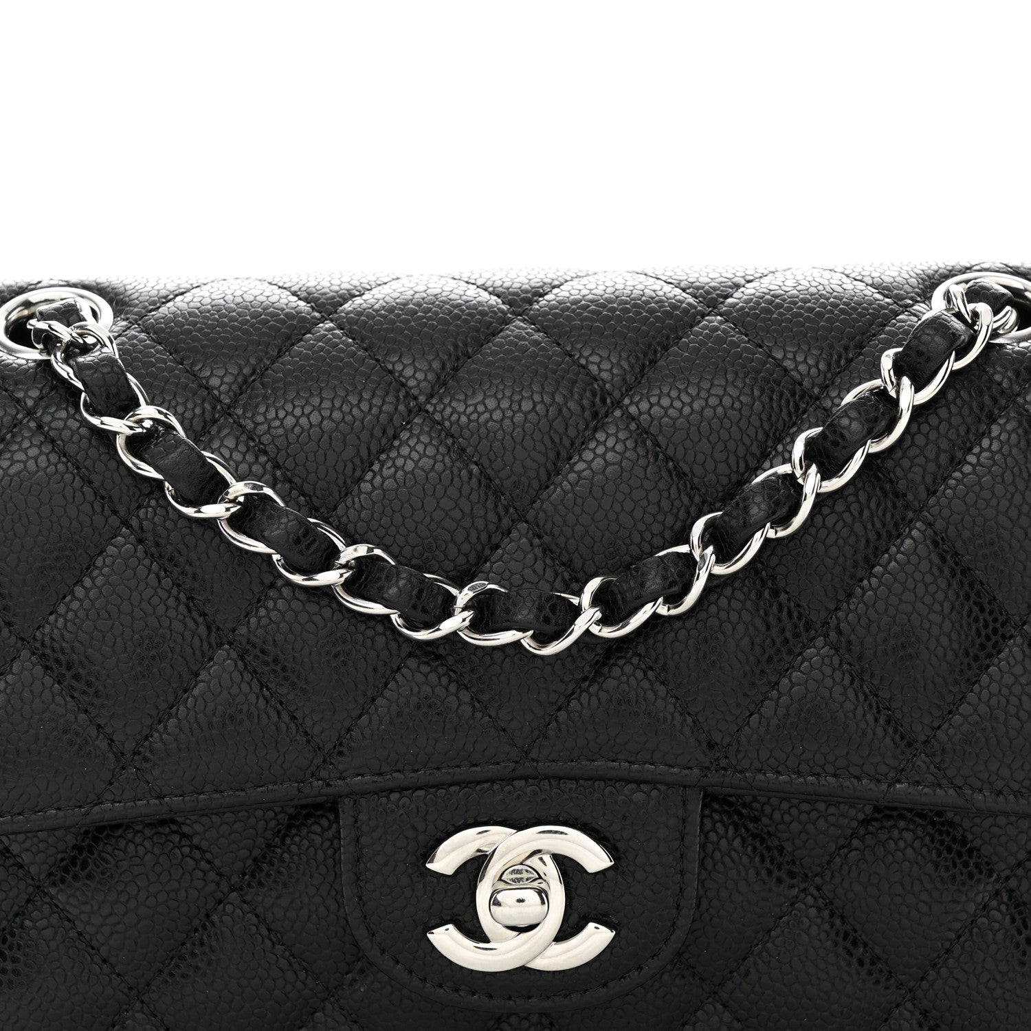 Chanel Caviar Quilted Small Double Flap Black 8 of 10