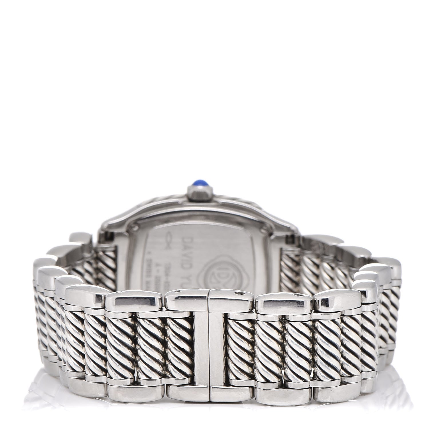 David Yurman Stainless Steel Diamond Bezel Mother of Pearl 25mm Thoroughbred Quartz Watch 4 of 6