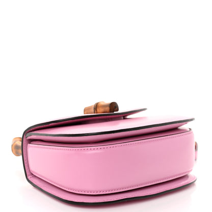 Gucci Boarded Dyana Lux Calfskin Web Mini Bamboo 1947 Top Handle Bag Nice Pink 4 of 10