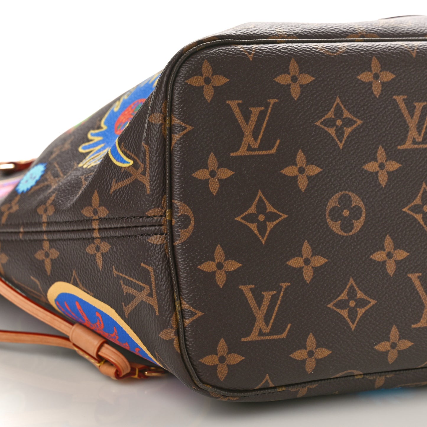LV X YK Monogram Faces Neverfull MM