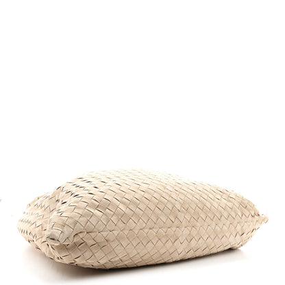 Bottega Veneta Suede Intrecciato Large Hop Ecru 4 of 10