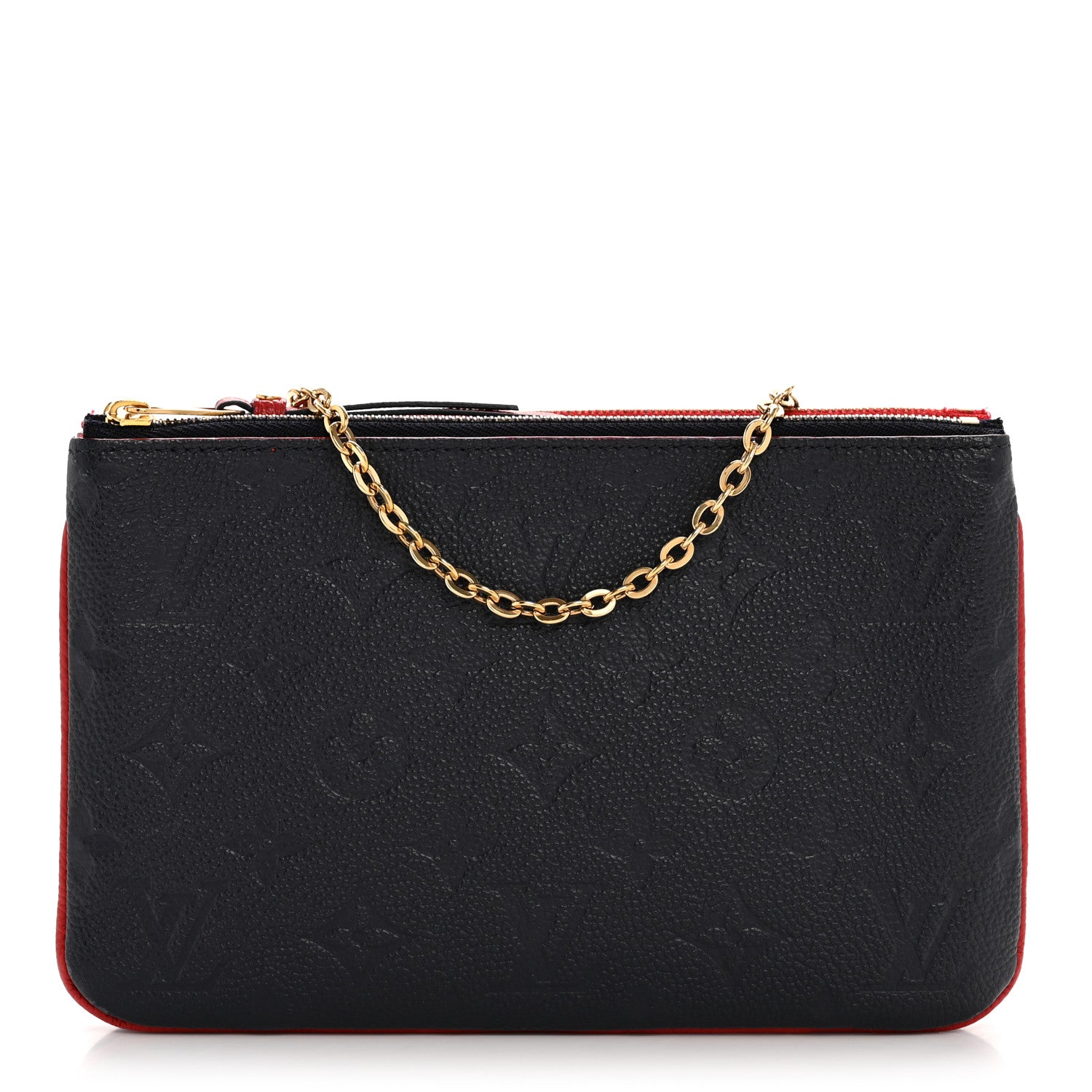 Louis Vuitton Empreinte Double Zip Pochette Marine Rouge 1 of 14