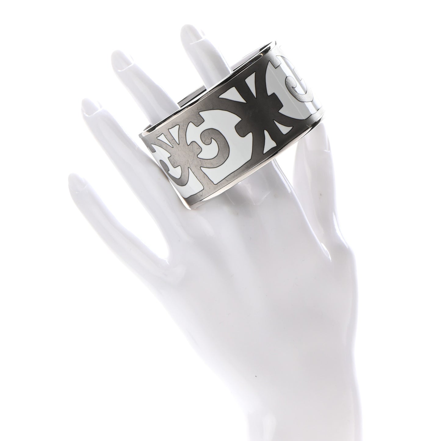 Enamel Printed Extra Wide Balcons du Guadalquivir Bracelet 70 Silver