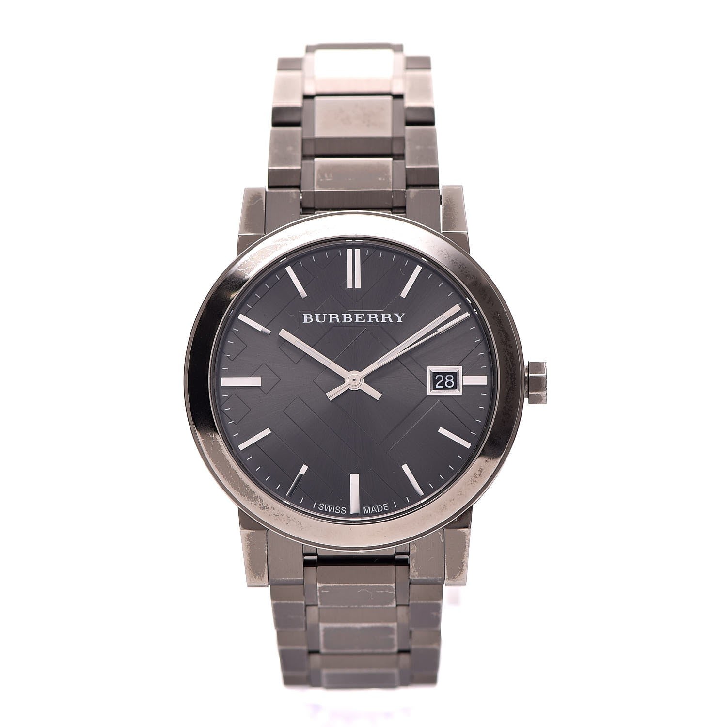 Burberry Stainless Steel 38mm Heritage Quartz Watch Grey BU9007 1 of 7