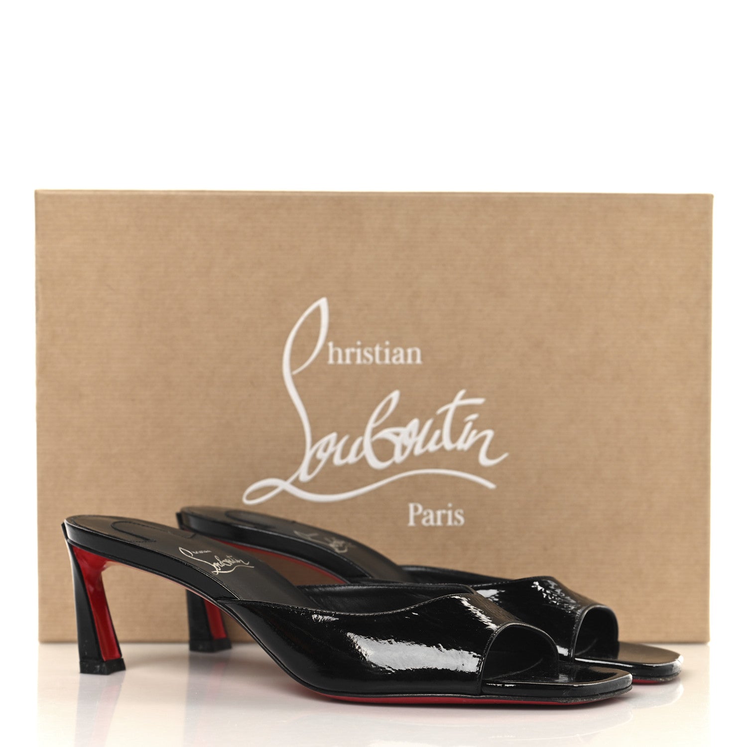 Christian Louboutin Patent Condora 55 Mules 38 Black 9 of 9