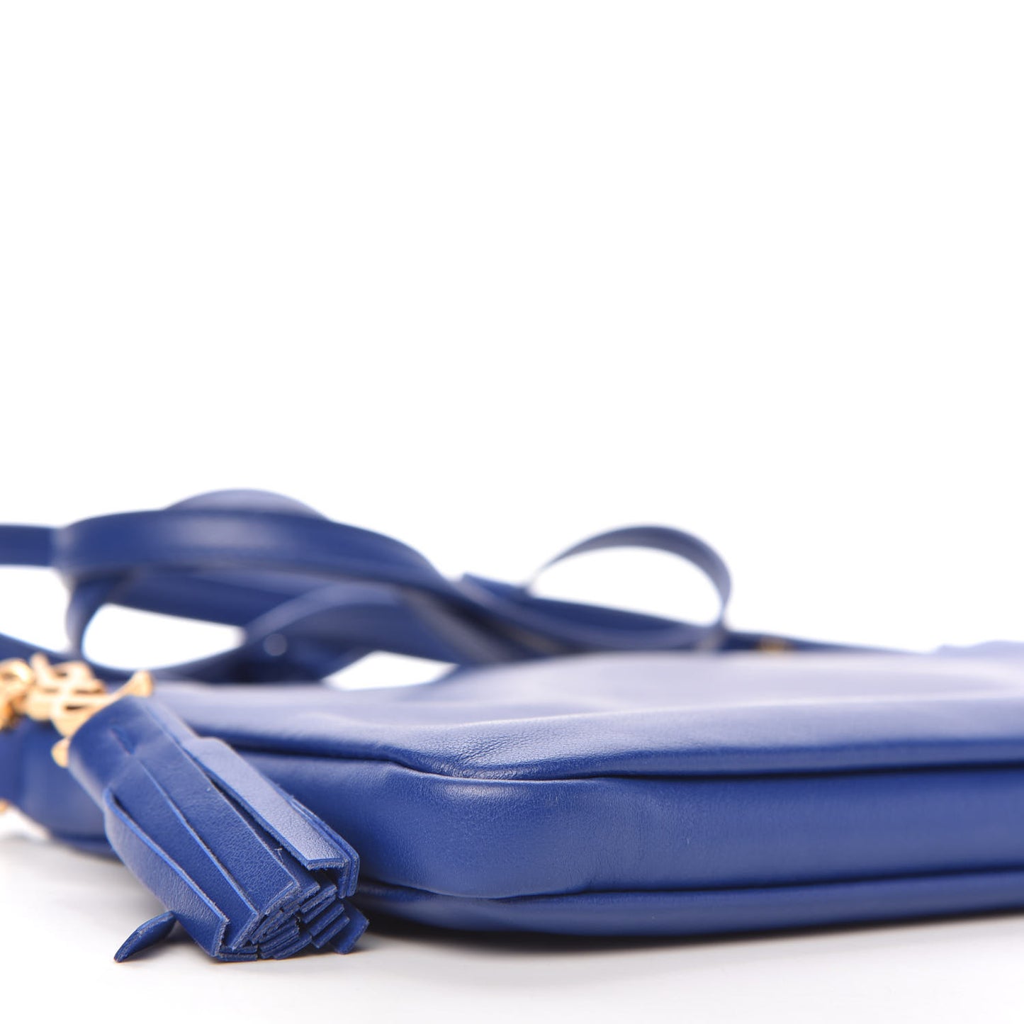 Calfskin Monogram Phone Pouch Crossbody Bag Blue Majorelle
