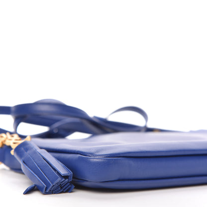 Saint Laurent Calfskin Monogram Phone Pouch Crossbody Bag Blue Majorelle 6 of 11
