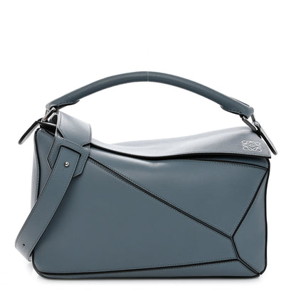 Loewe Calfskin Medium Puzzle Bag Stone Blue 1 of 9