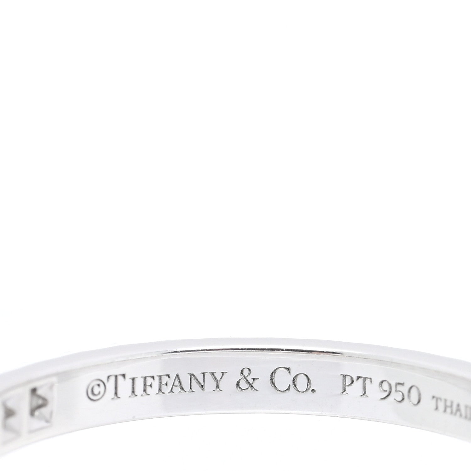 Tiffany Platinum Diamond .33ctw Soleste Eternity Band Ring 48 4.5 4 of 4