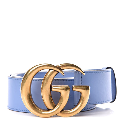Gucci Calfskin Double G 40mm Belt 90 36 Clear Sky Blue 1 of 6