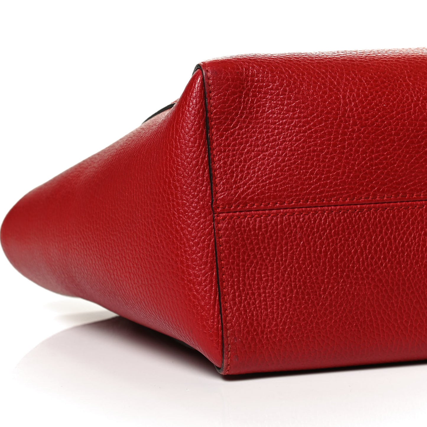 Dollar Calfskin Small Swing Tote Red