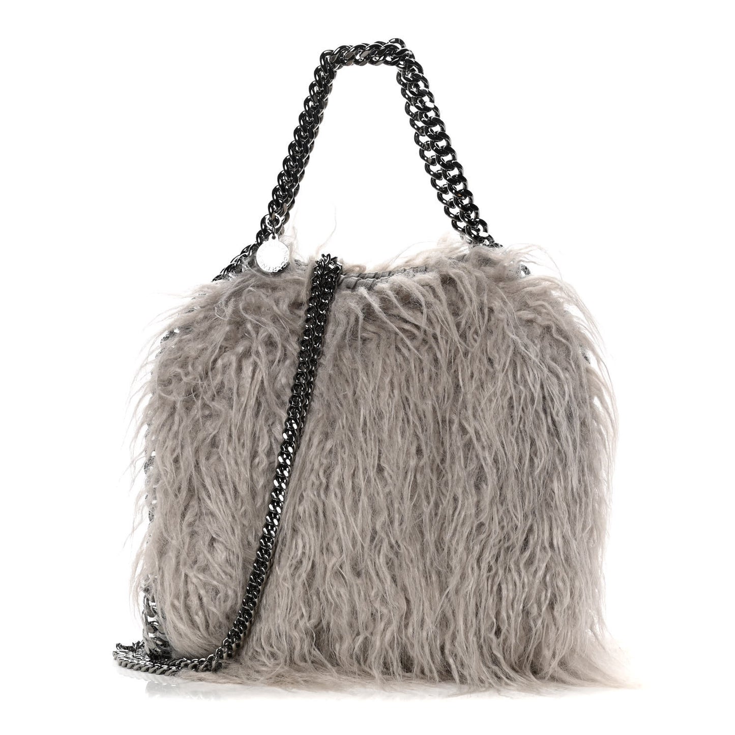 Eco Fur Mini Falabella Tote Grey