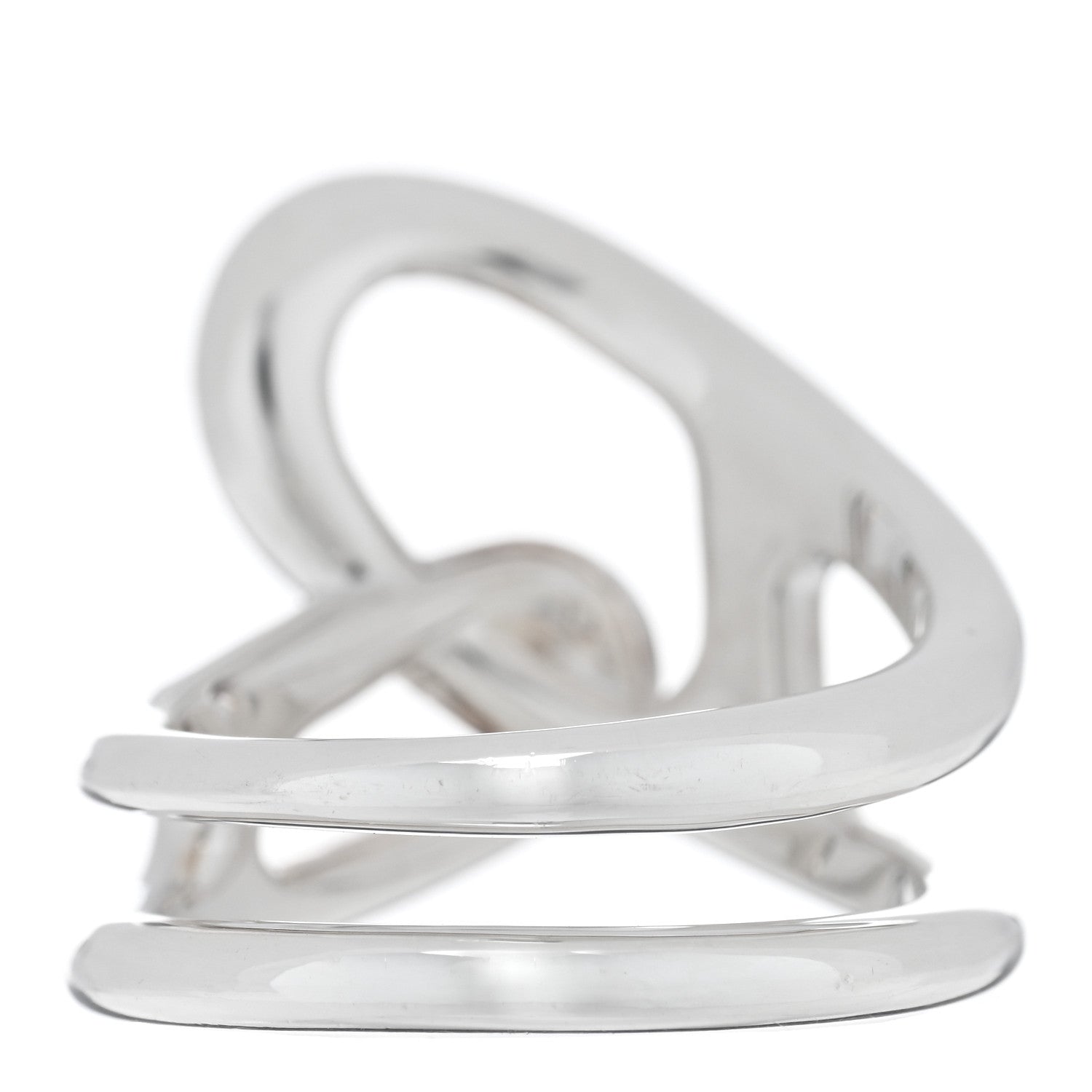 Hermes Sterling Silver Chaine D'Ancre Punk Ring 55 7.25 3 of 5