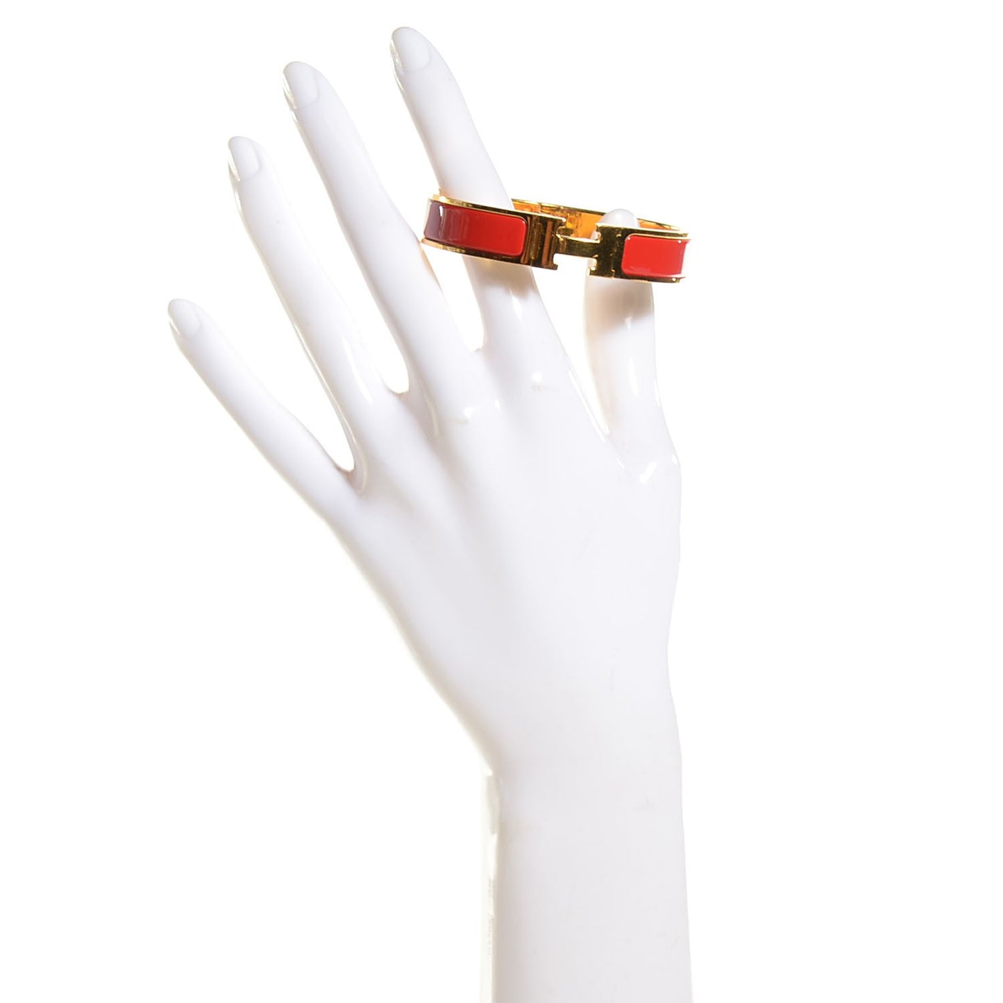 Narrow Enamel Clic Clac H Bracelet Capucine