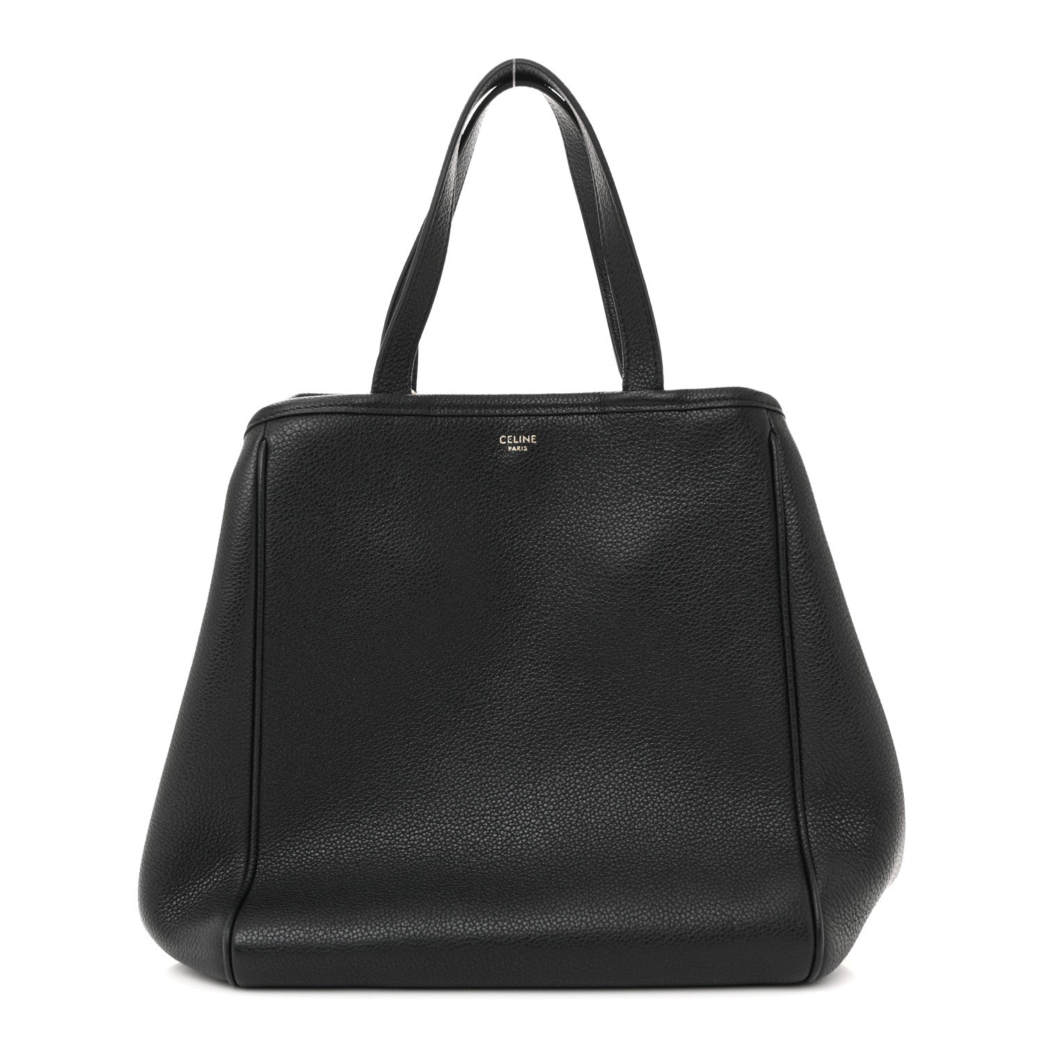 Celine Grained Calfskin Small Folded Cabas Black 1 of 12
