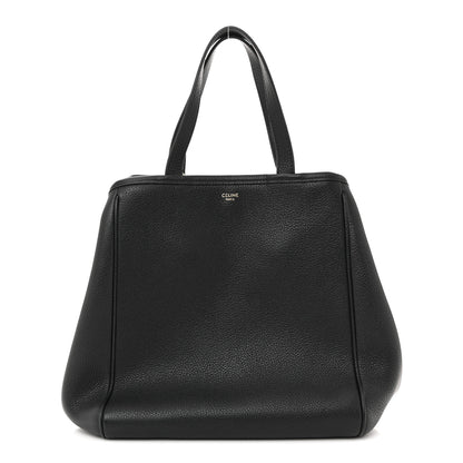 Celine Grained Calfskin Small Folded Cabas Black 1 of 12