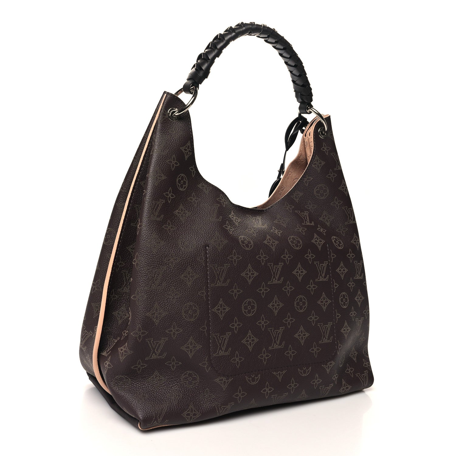 Louis Vuitton Mahina Carmel Hobo Chocolate 3 of 9