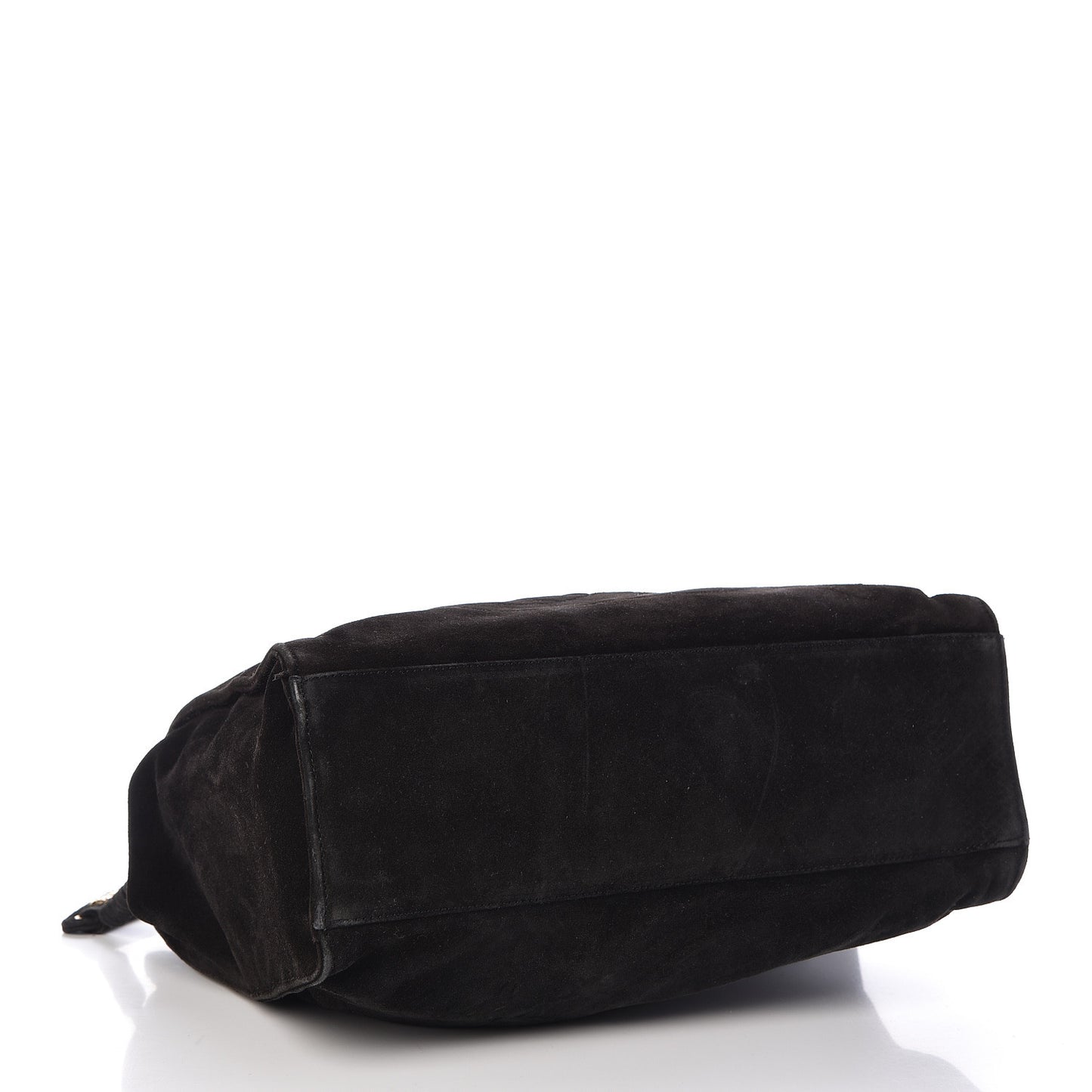 Suede CC Shoulder Bag Black