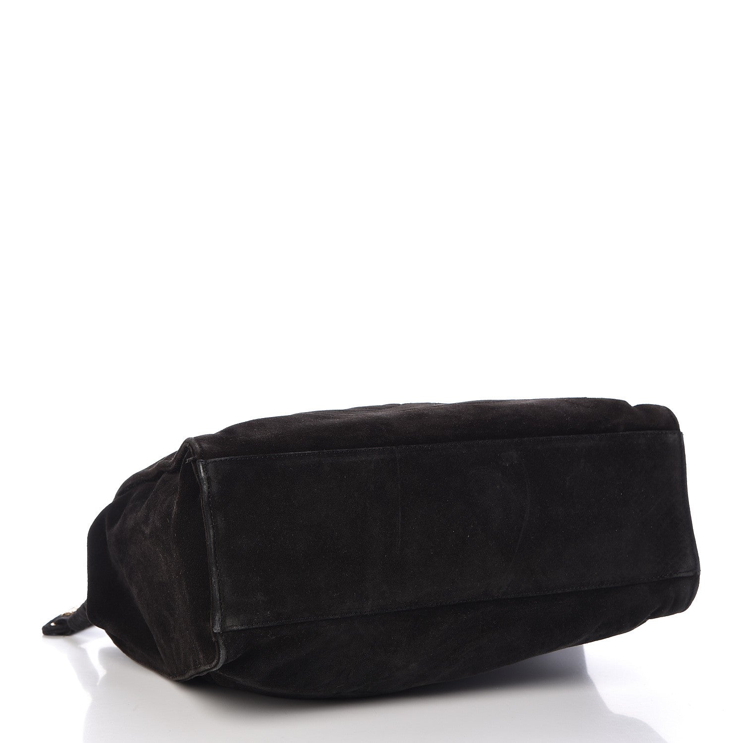 Chanel Suede CC Shoulder Bag Black 4 of 13