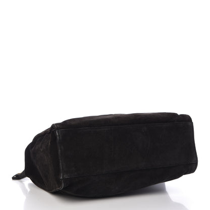 Chanel Suede CC Shoulder Bag Black 4 of 13