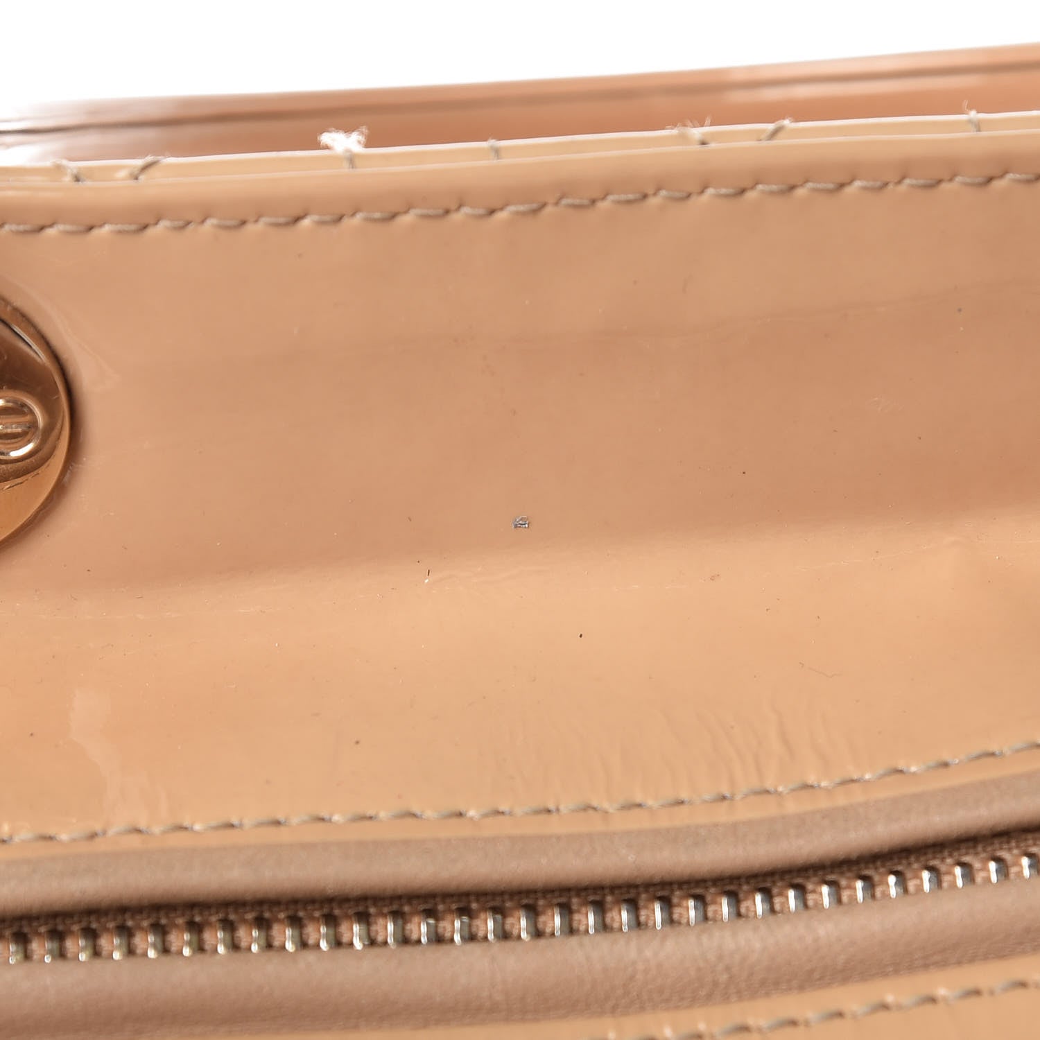 Christian Dior Patent Cannage Large Lady Dior Dark Beige 16 of 18