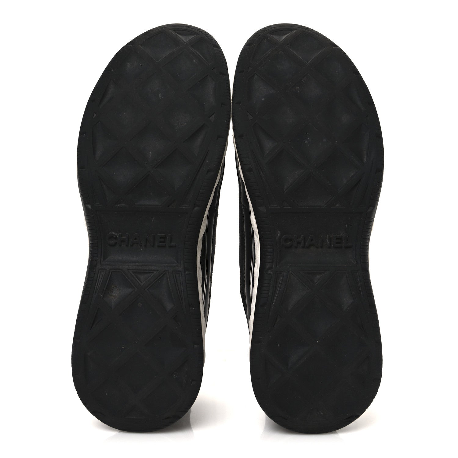 Chanel Velvet Calfskin Mixed Fibers CC Sneakers 39 Black 7 of 9