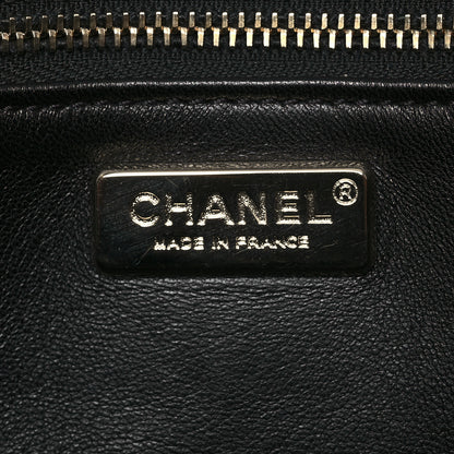 Chanel Rabbit Fur Large Chain Clutch Black 5 of 6