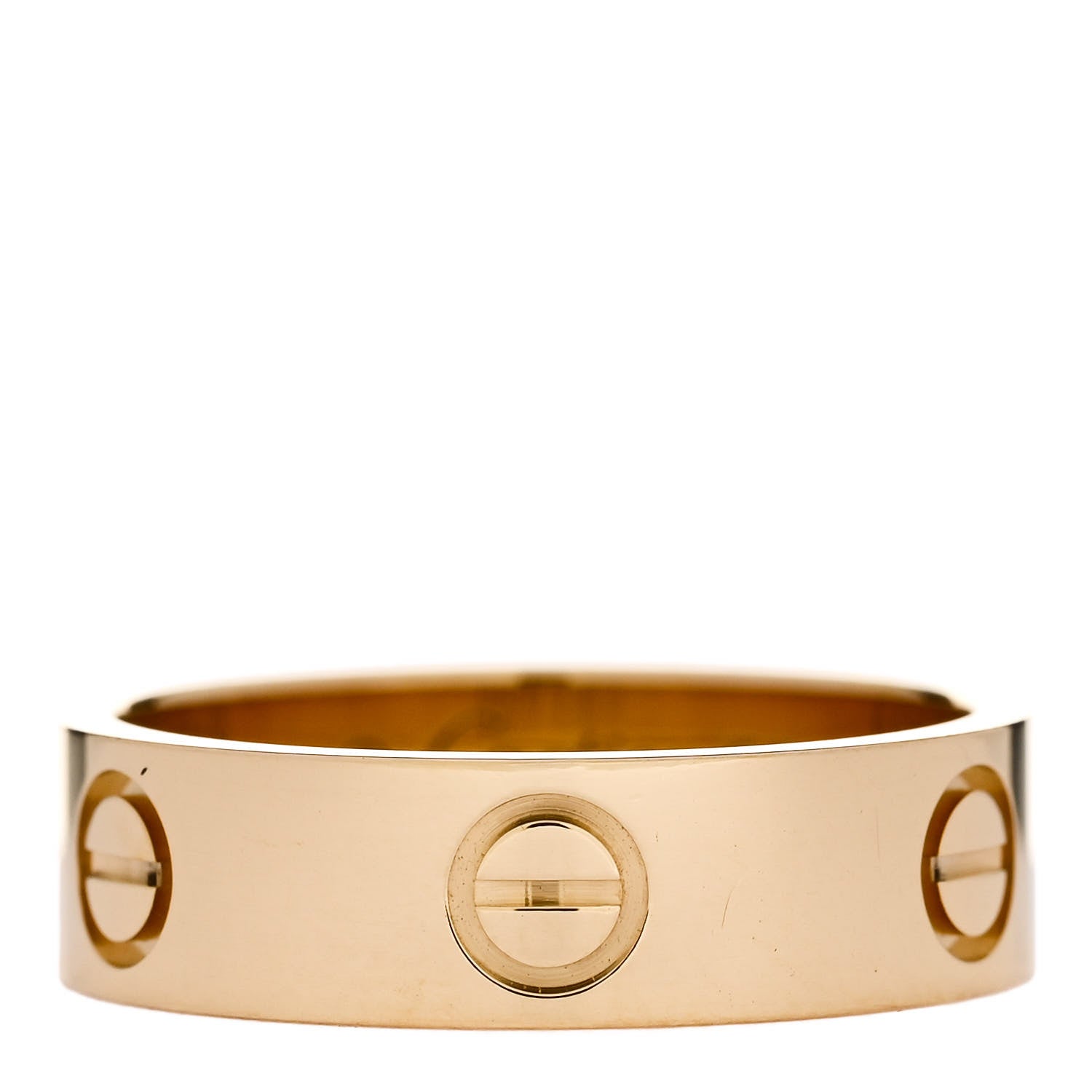Cartier 18K Yellow Gold 5.5mm LOVE Ring 55 7.25 1 of 4
