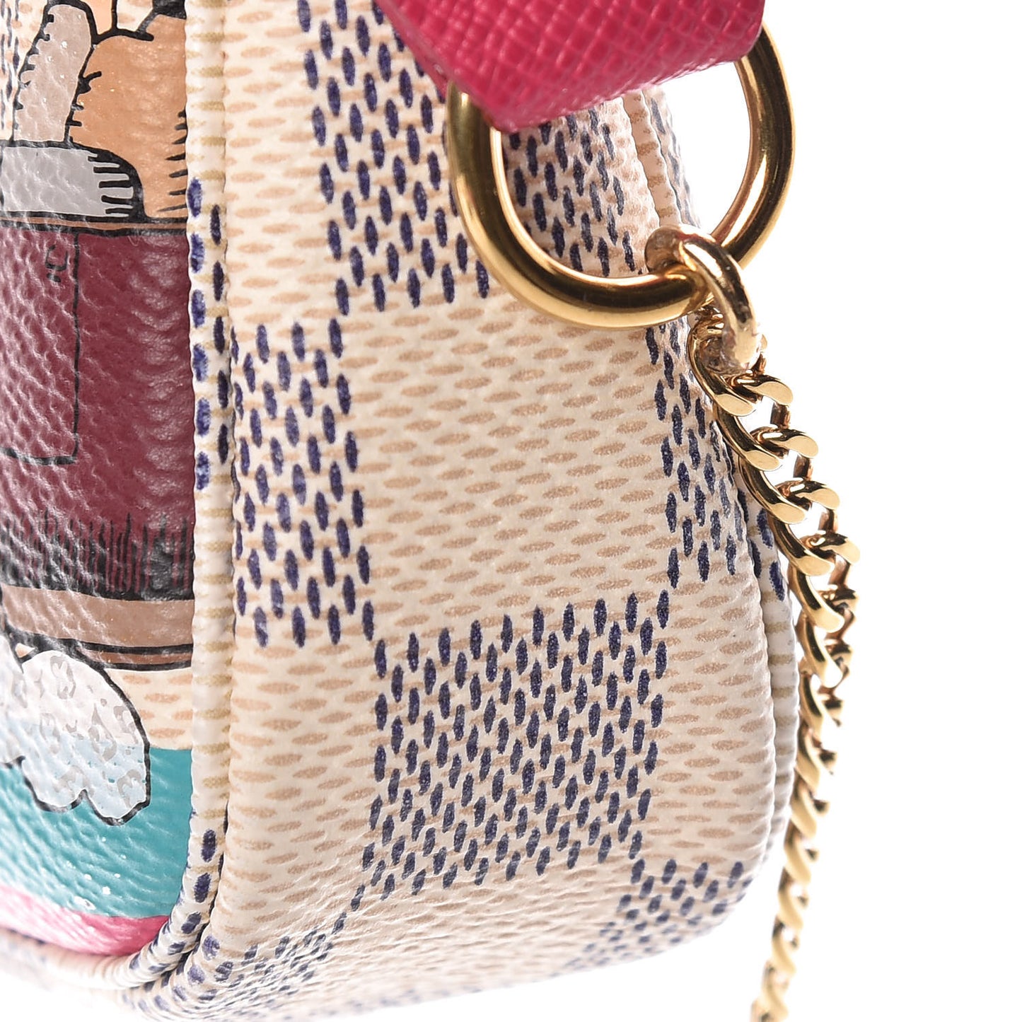 Damier Azur 2015 Christmas Animation Mini Pochette Accessories