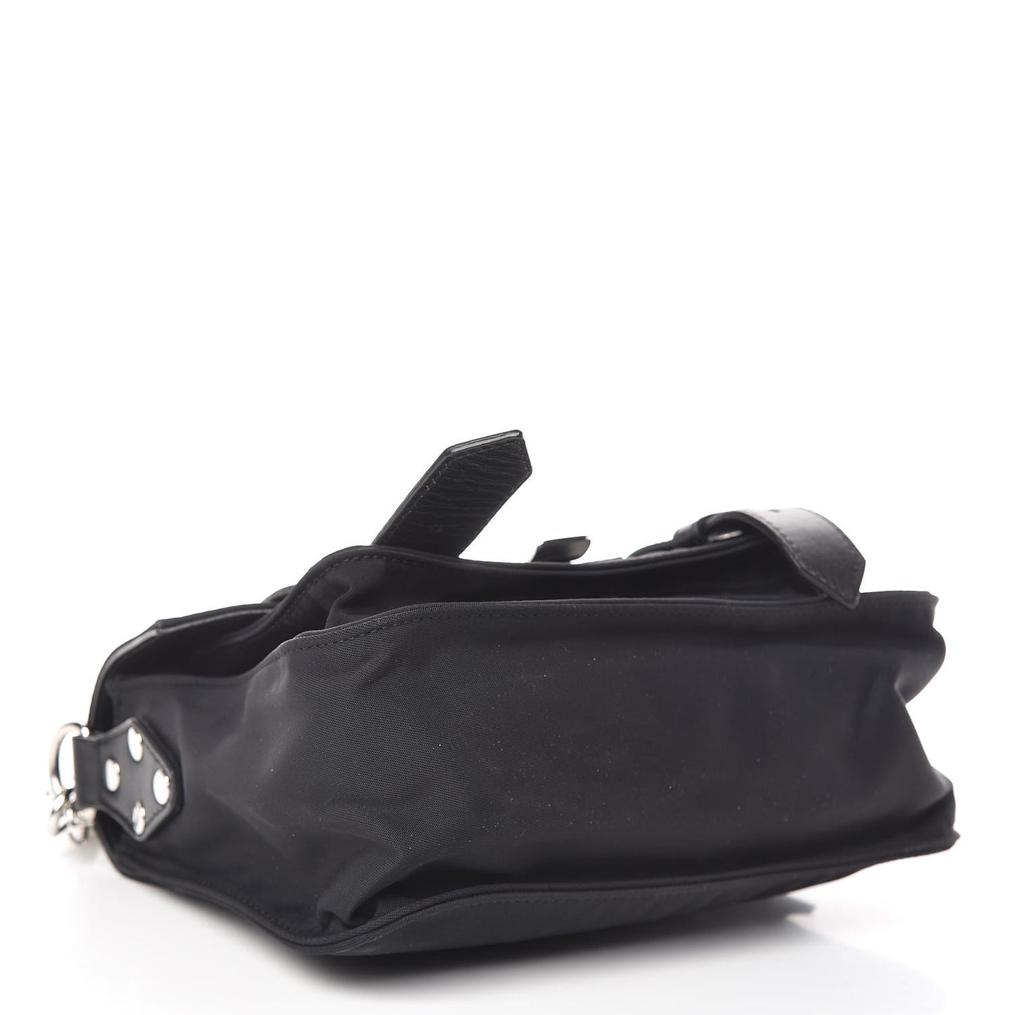 Nylon Calfskin PS1 Pouch Messenger Black