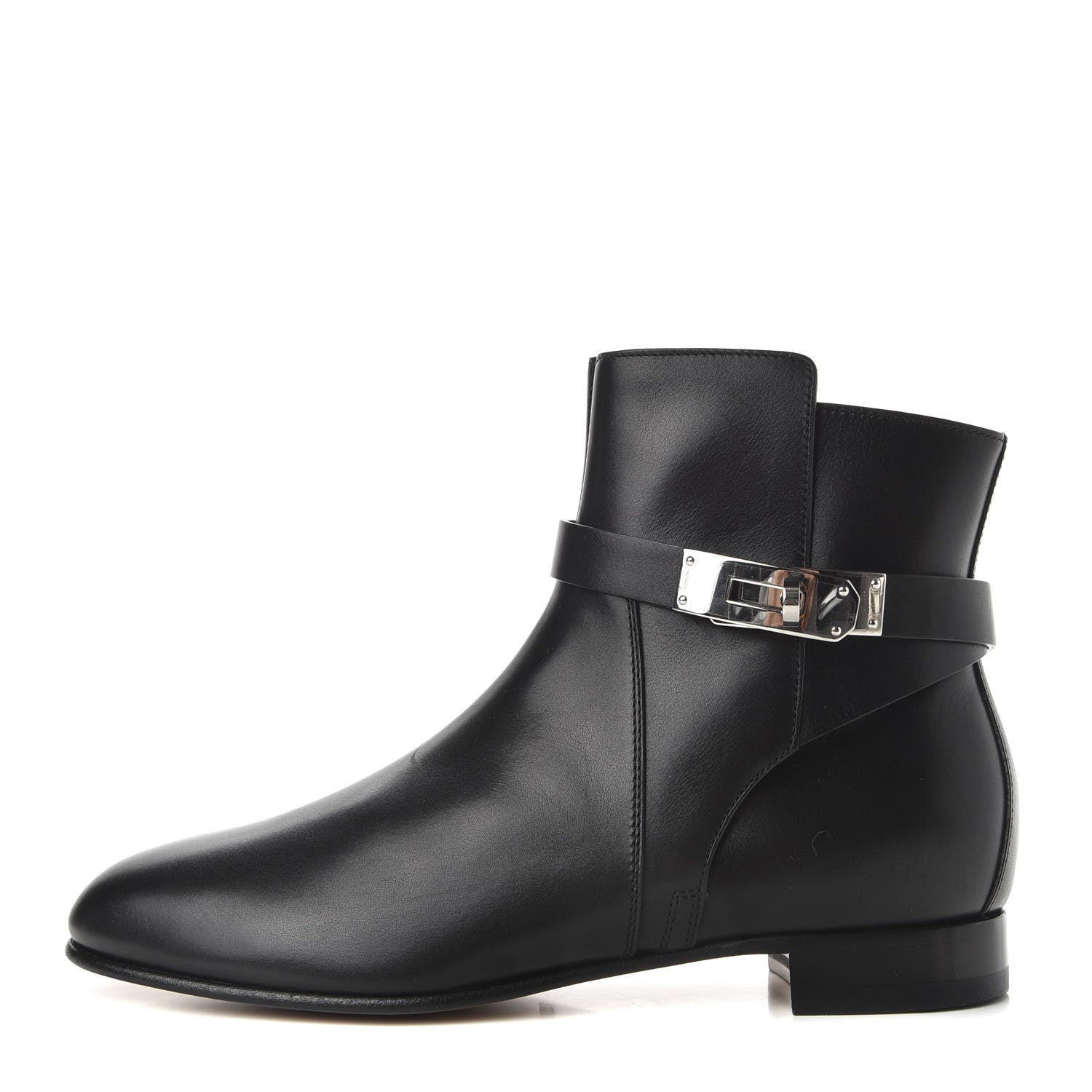 Hermes Calfskin Neo Low Boots 37 Black 1 of 9