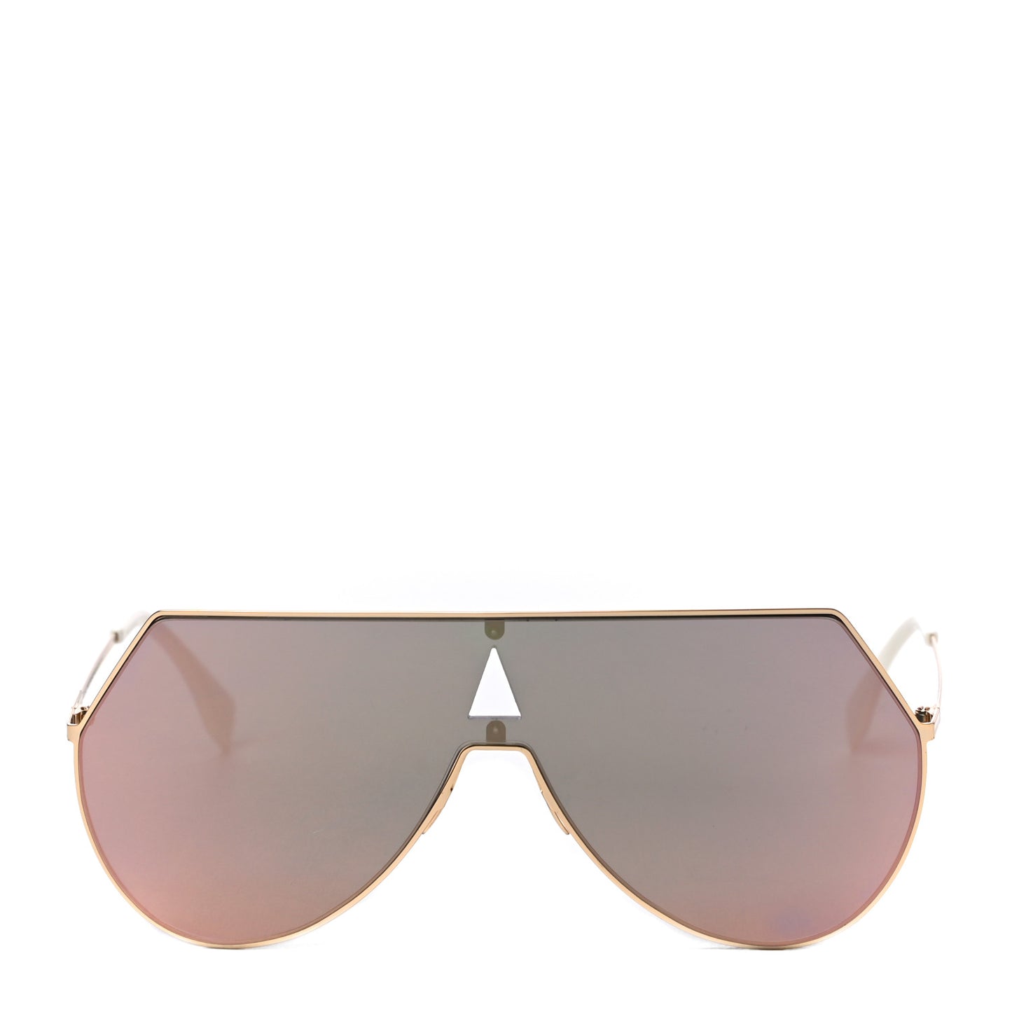 Metal Mirrored Eyeline Sunglasses FF 0193/S Matte Gold