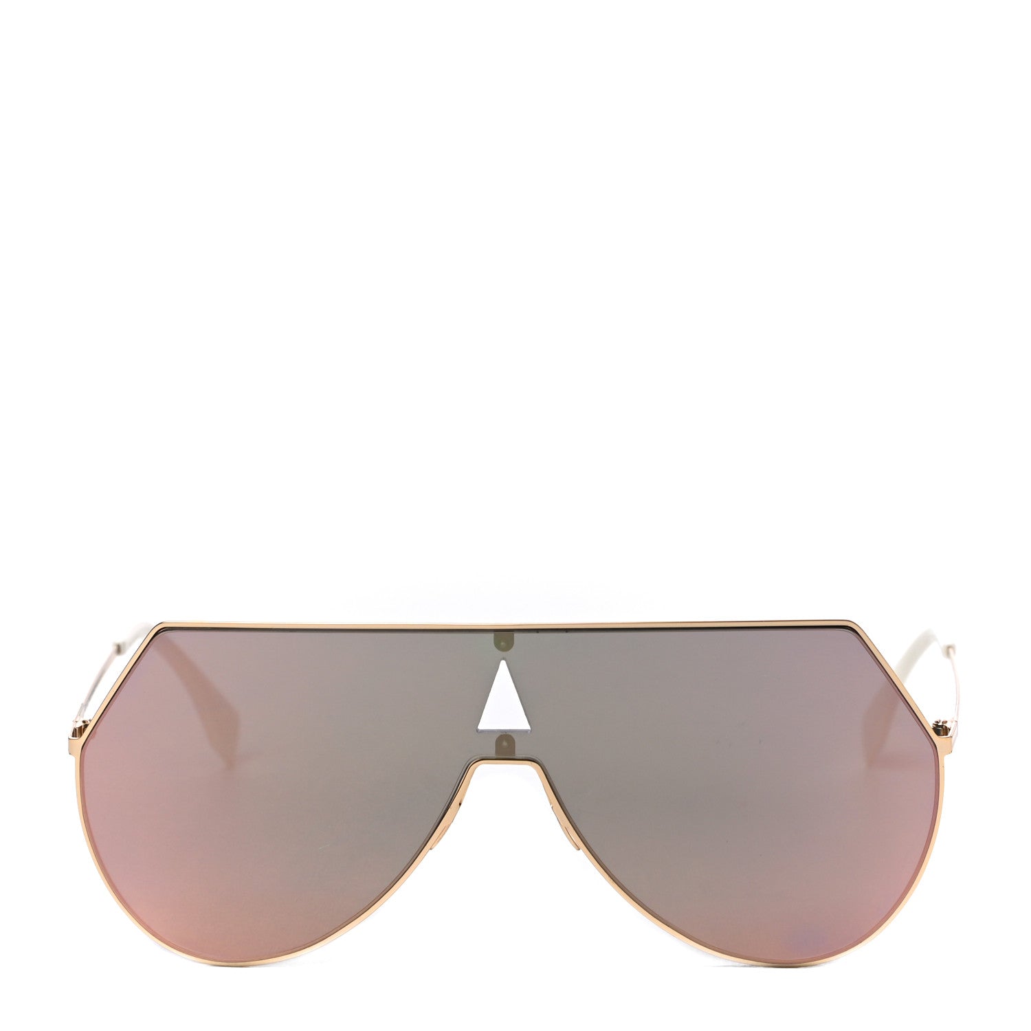 Fendi Metal Mirrored Eyeline Sunglasses FF 0193/S Matte Gold 4 of 7