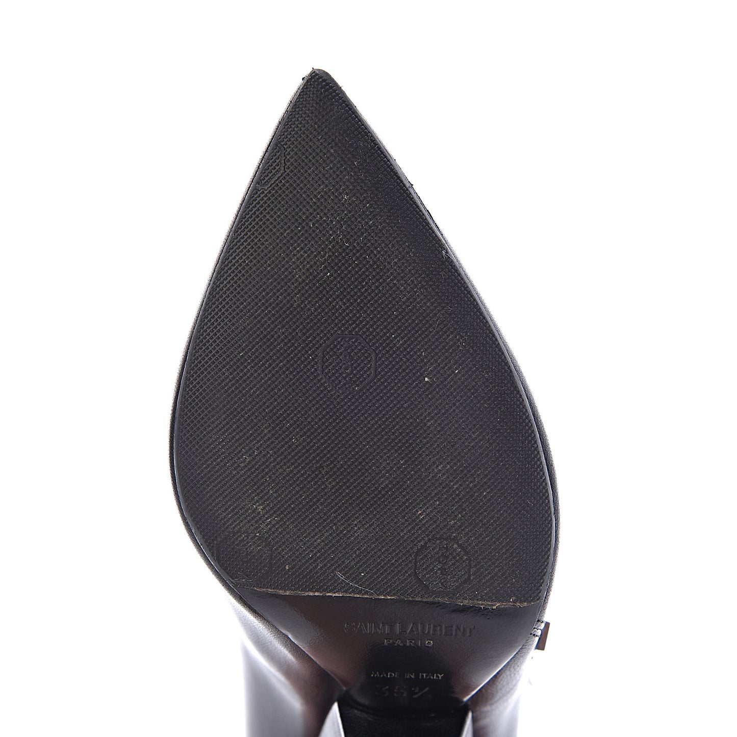 Calfskin Niki 105 Wedge Booties 35.5 Black