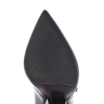 Saint Laurent Calfskin Niki 105 Wedge Booties 35.5 Black 10 of 13